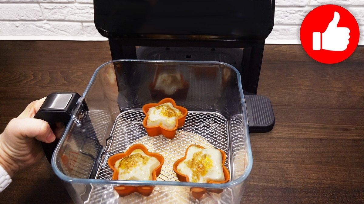 Необычная яичница: готовим в аэрогриле