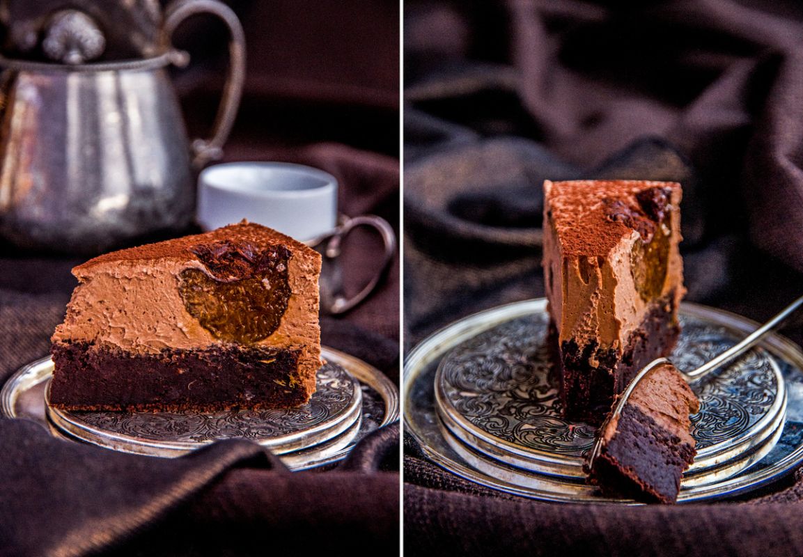 Очарование шоколадного торта с черносливом