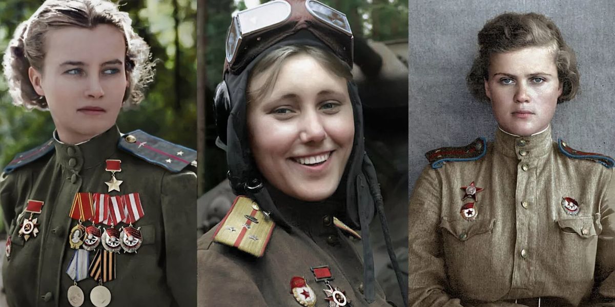 Как радость жизни проносилась через годы войны: архивные кадры женщин и солдат