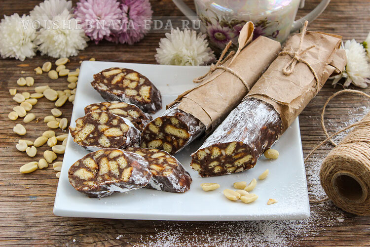 Уникальный десерт: Чайная колбаска за 15 минут