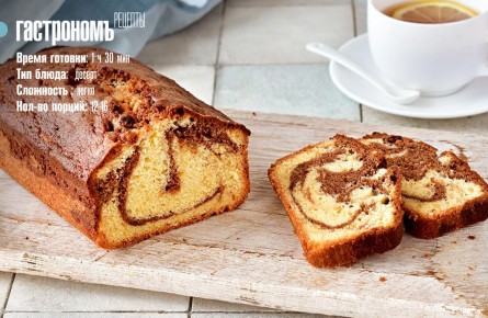 Нежный пирог «Зебра»: классика в каждом ломтике