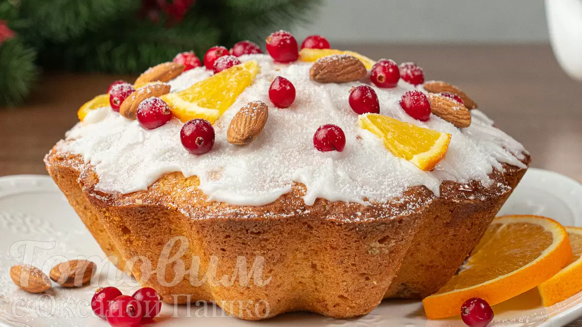Ароматный апельсиново-морковный кекс для праздничного стола