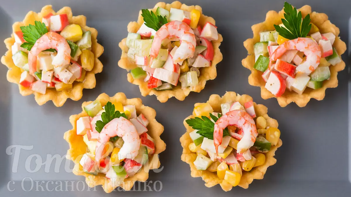 Кулинарное искусство: тарталетки с крабовыми палочками для любого праздника