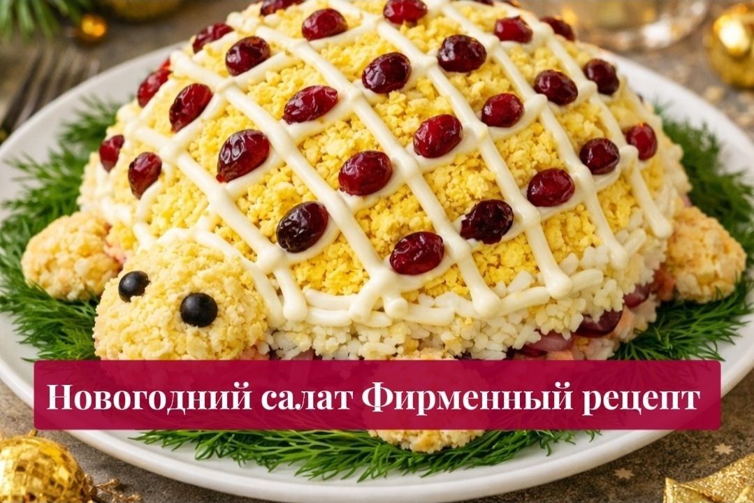 Салат «Черепаха» - украшение новогоднего стола